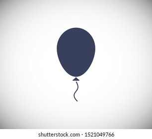 Balloon vector icon with gel. Holiday decoration