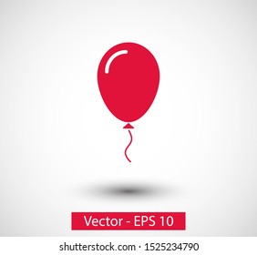 Balloon vector icon with gel. Holiday decoration