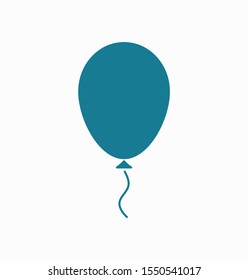 Balloon vector icon with gel. Holiday decoration