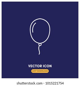 Balloon Vector Icon Illustration