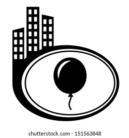 Balloon - Vector icon isolated