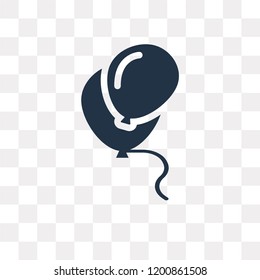 Balloon vector icon isolated on transparent background, Balloon transparency concept can be used web and mobile