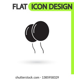balloon vector icon  , lorem ipsum Flat design
