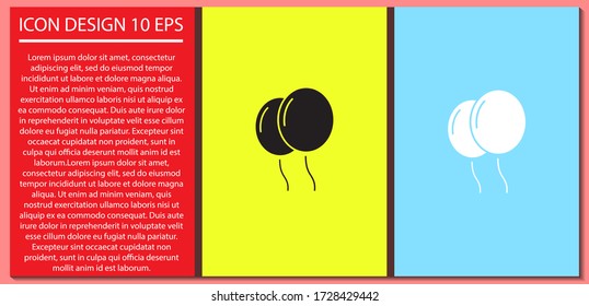 balloon vector icon , lorem ipsum Flat design