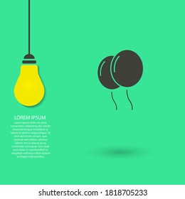balloon vector icon , lorem ipsum Flat design