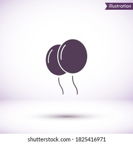 balloon vector icon , lorem ipsum Flat design