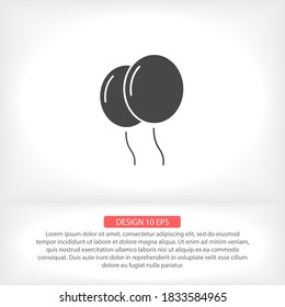 balloon vector icon , lorem ipsum Flat design