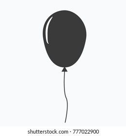 balloon vector icon for parties and birthday celebration vector icon