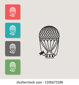 Balloon - vector icon. Symbol for web, infographics, print design and mobile UX/UI kit. Vector illustration, EPS10.