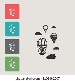 Balloon - vector icon. Symbol for web, infographics, print design and mobile UX/UI kit. Vector illustration, EPS10.