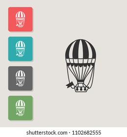 Balloon - vector icon. Symbol for web, infographics, print design and mobile UX/UI kit. Vector illustration, EPS10.