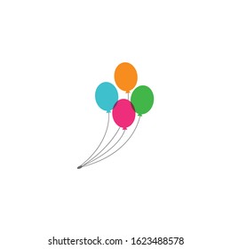 Balloon vector icon template design 