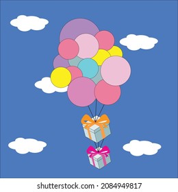 Balloon vector illustration conceptual design, great for celebration