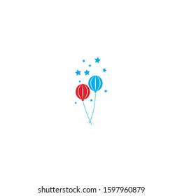 balloon vector illustration design icon logo template