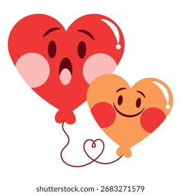 Balloon Vector Illustration. Flat Minimal Design. Editable Illustration for Web, Mobile, Print