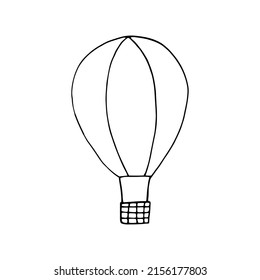 balloon. vector illustration hand drawn in doodle line art style. 