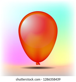 Balloon vector illustration for happy birthday and gradient background new template illustration emblem 