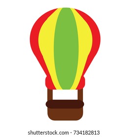 Balloon vector illustration. Hot Air. Doodle style. Design icon, print, logo, symbol, decor, textile, paper.