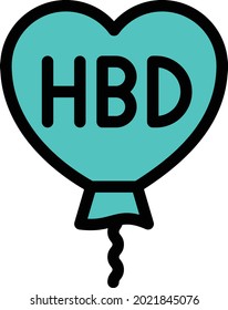 ilustración vectorial de globo aislada en un fondo transparente. iconos vectoriales de color para el concepto o los gráficos web.