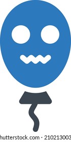 Ballon, Vektorgrafik auf transparentem Hintergrund. Symbole in Premium-Qualität. Glyphen Vektorsymbol für Konzept und Grafikdesign.
