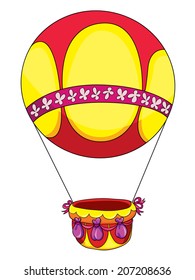 balloon, vector illustration on white background