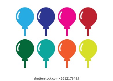 Balloon vector illustration on white background