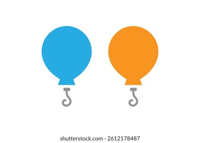 Balloon vector illustration on white background