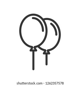 Balloon vector line icon
