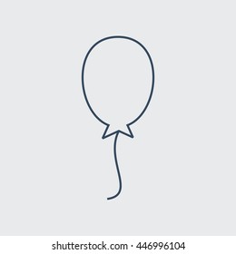 Balloon Vector Line Icon. Eps.-10.