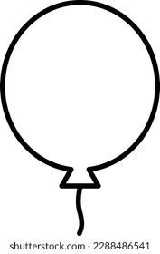 vector de globo, ilustración de línea de globo