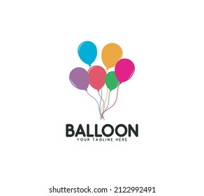 Balloon Vector Logo Fun Party Birthday Stock Vector (Royalty Free ...