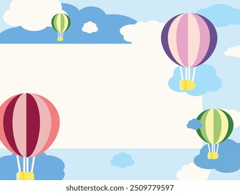 Balloon vector on the sky