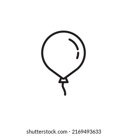 Balloon vector sketch. Balloon line icon vector