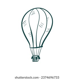 balloon vector sketch simple doodle hand drawn line illustration isolated abstract sign symbol clip art