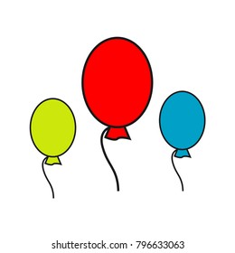 Balloon Vector Template Design