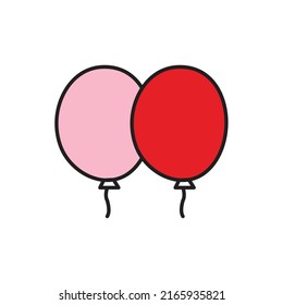 balloon wedding vector for website symbol icon presentation