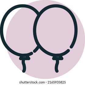 balloon wedding vector for website symbol icon presentation