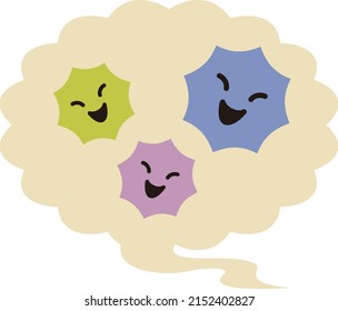 A balloon in which the virus is breeding