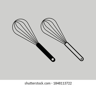 balloon whisk icon design. Symbol of cooking utensils. balloon whisk vector illustration symbol icon clipart on white isolated background.