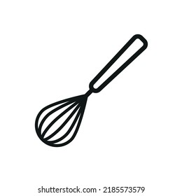 Balloon Whisk Icon - Editable Stroke