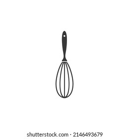Balloon whisk for mixing and whisking flat vector icon for cooking apps and websites