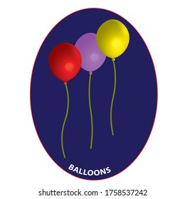 balloons 3D vintage vector clip art is the graphic arts,refers to pre-made images used to illustrate any medium. clip art 