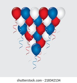 balloons air graphic design , vector illustration