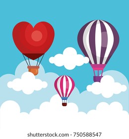 balloons air hot flying