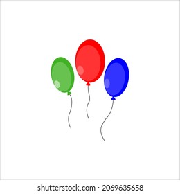 balloons air icon vector illustration symbol