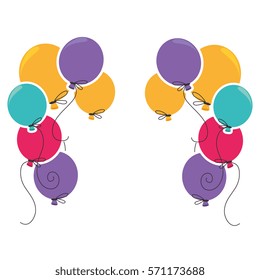 balloons air party card