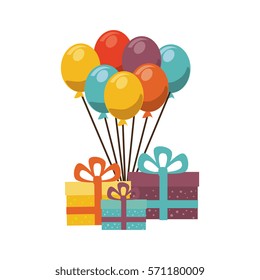 balloons air party card