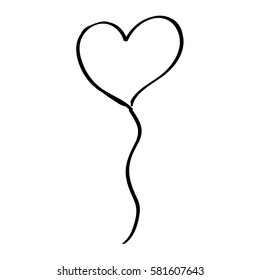 balloons air party drawing