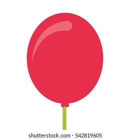 balloons air party icon vector illustration design