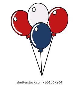 balloons air party independence day